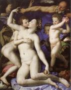 Agnolo Bronzino, an allegory with venus and cupid